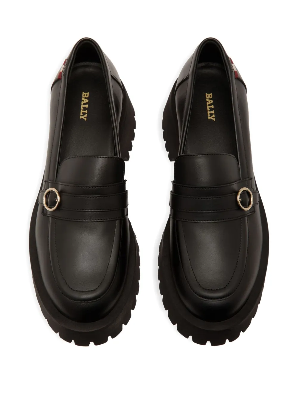 Bally buckle-strap platform loafers Black