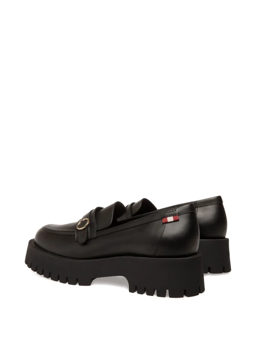 Bally buckle-strap platform loafers Black