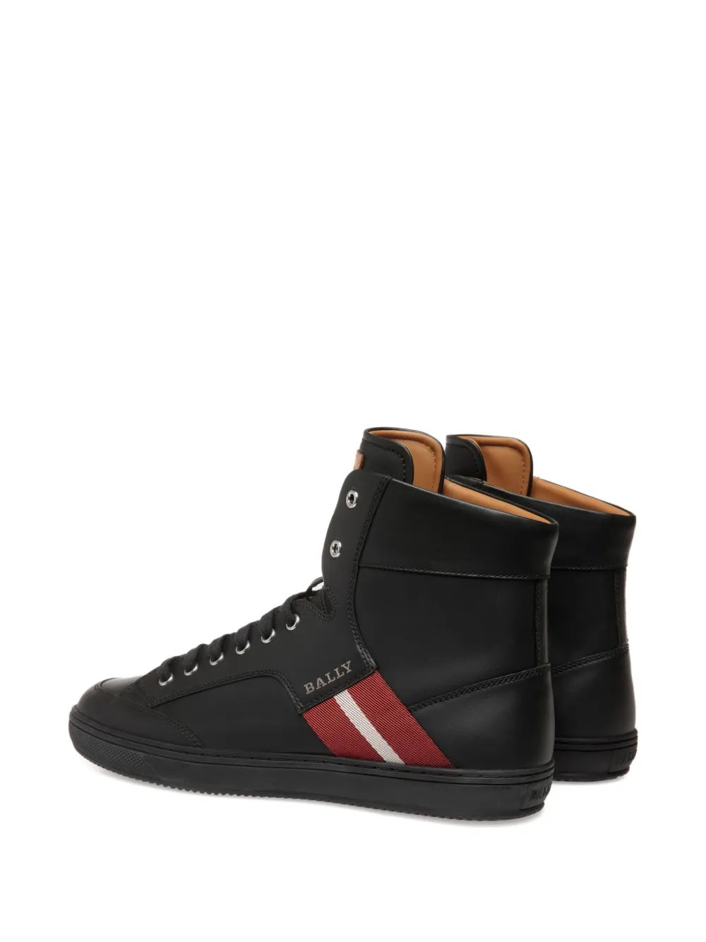 Bally Leren sneakers met lint Zwart
