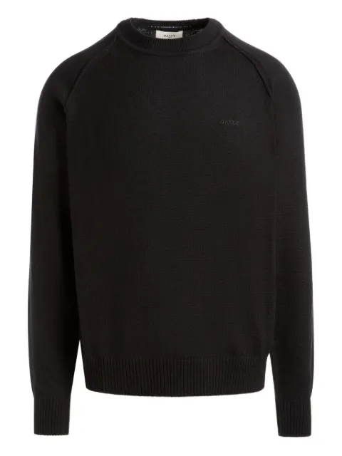 Bally logo-embroidered raglan-sleeves sweater