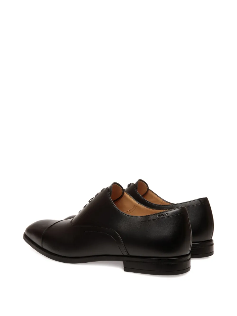 Bally Leren Oxford veterschoenen Zwart
