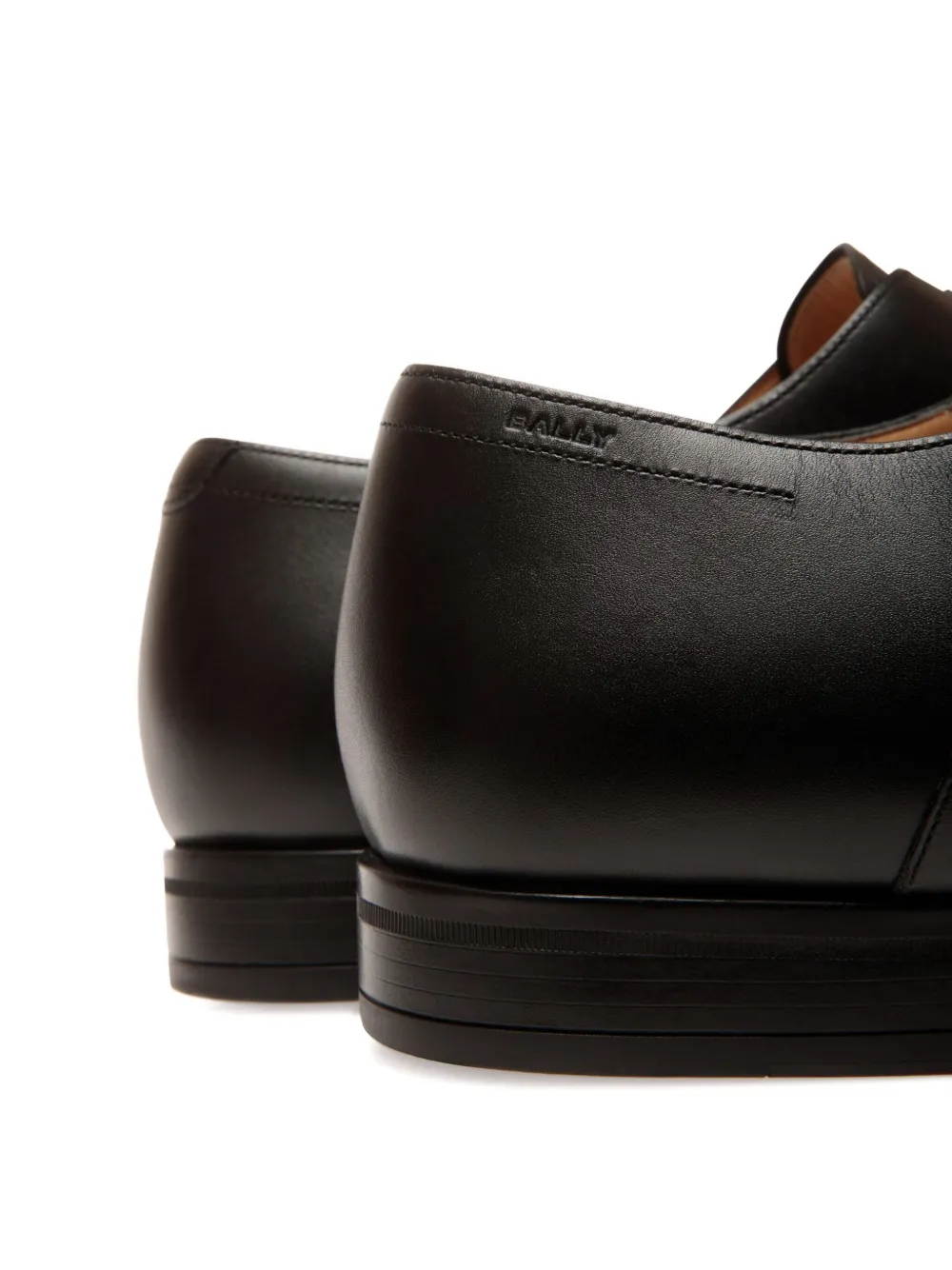 Bally Leren Oxford veterschoenen Zwart