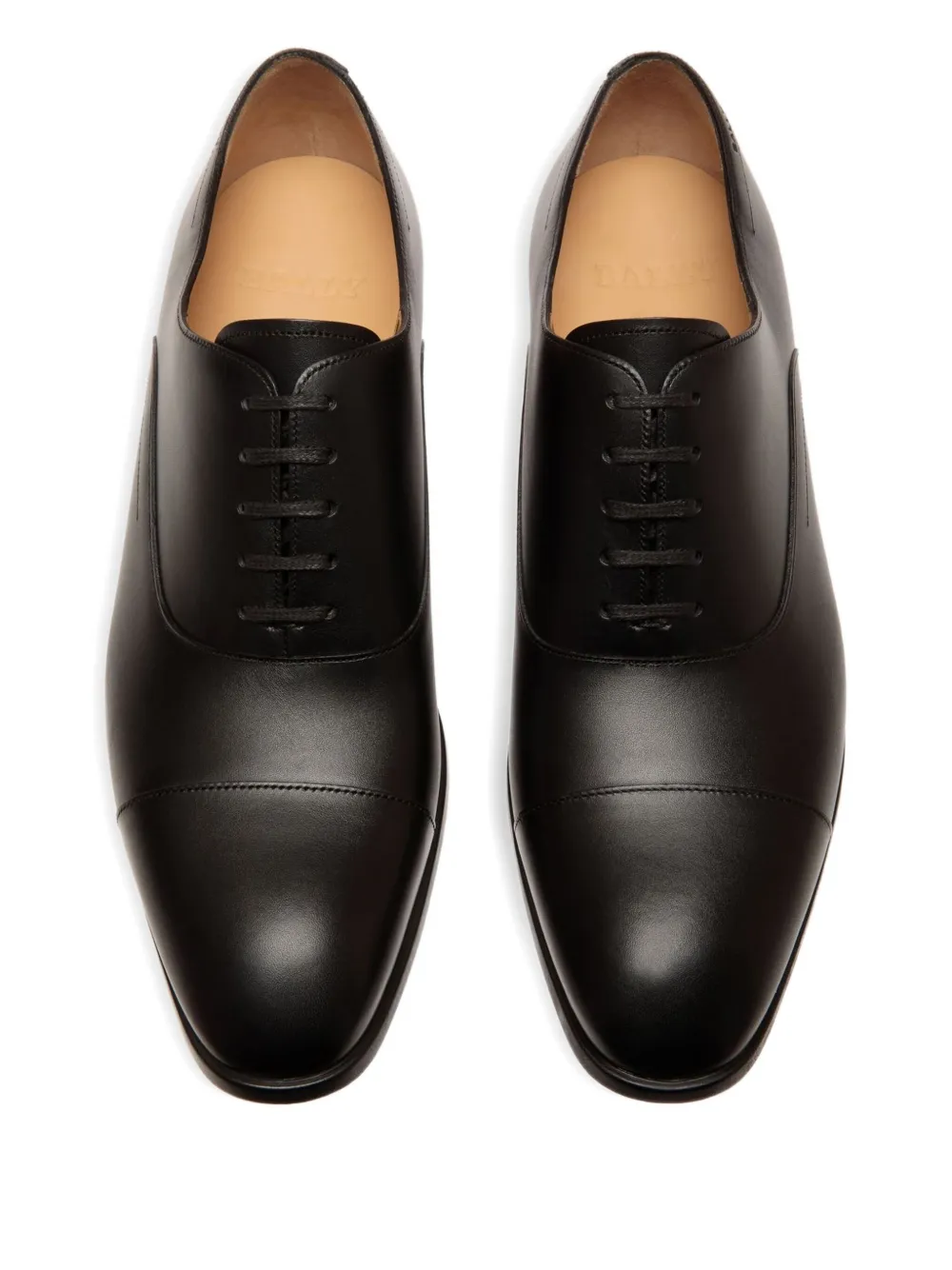 Bally Leren Oxford veterschoenen Zwart