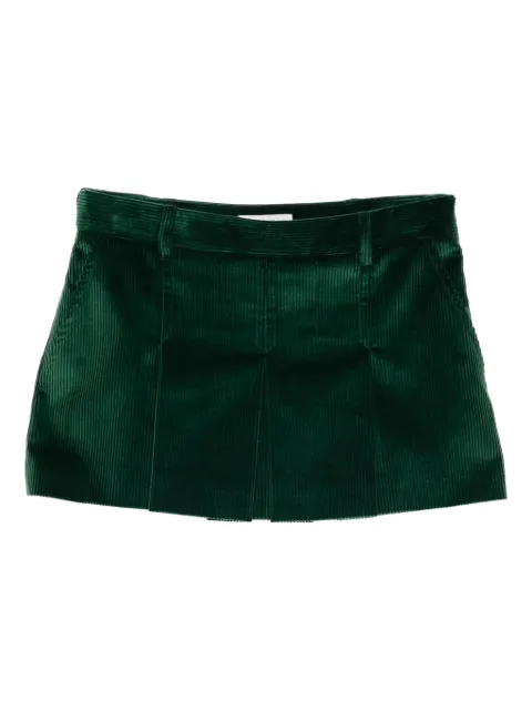 Miu Miu pleated corduroy skirt