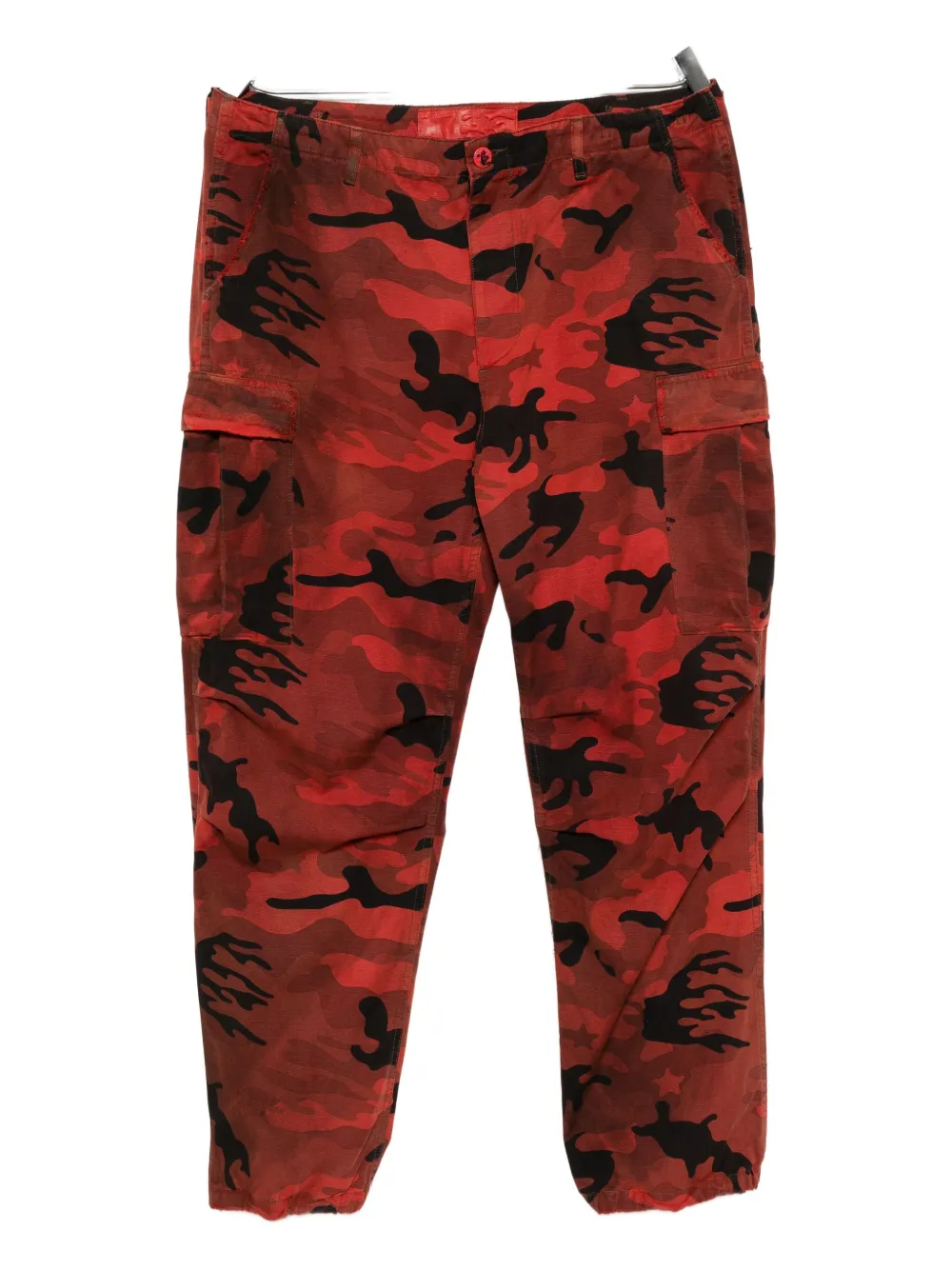 HELLSTAR Broek met geborduurd logo Rood