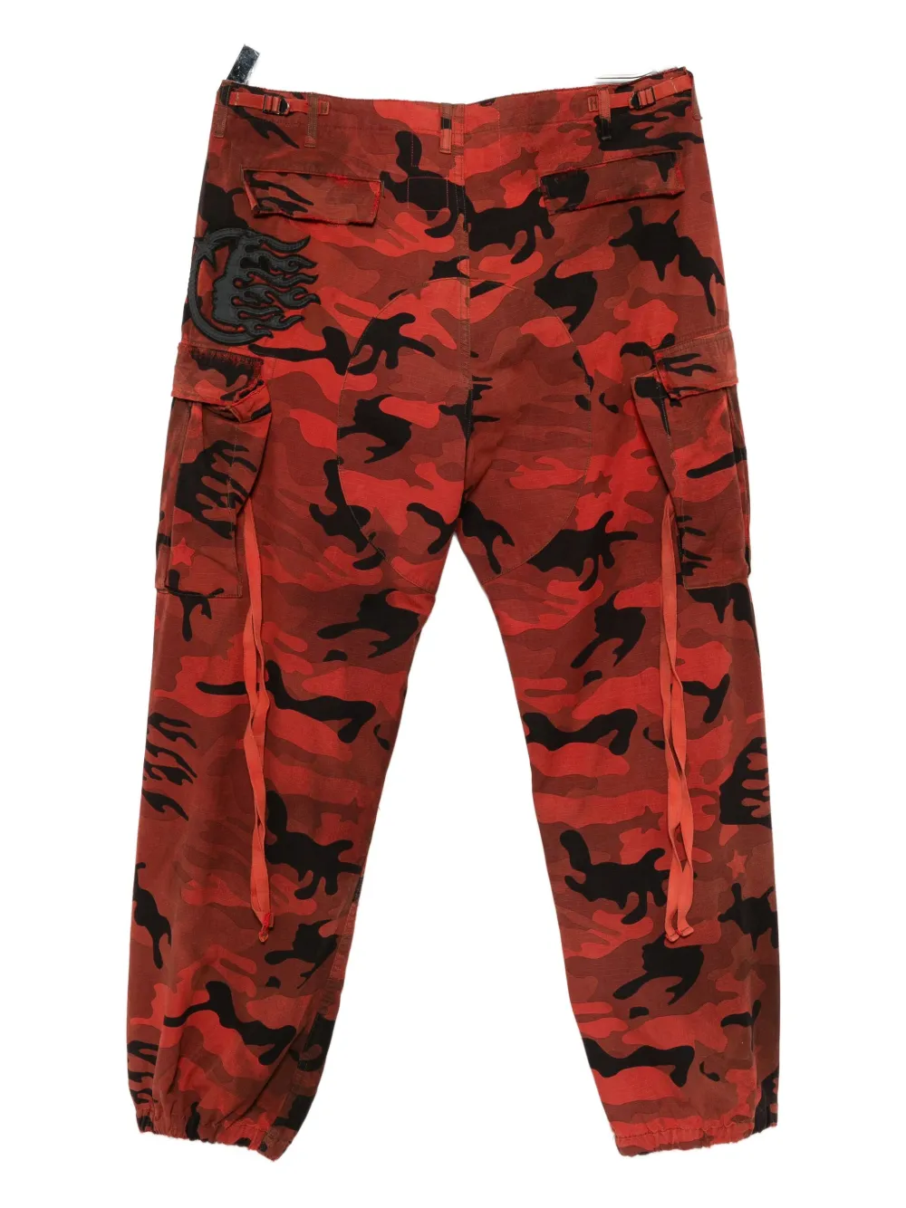 HELLSTAR Broek met geborduurd logo Rood