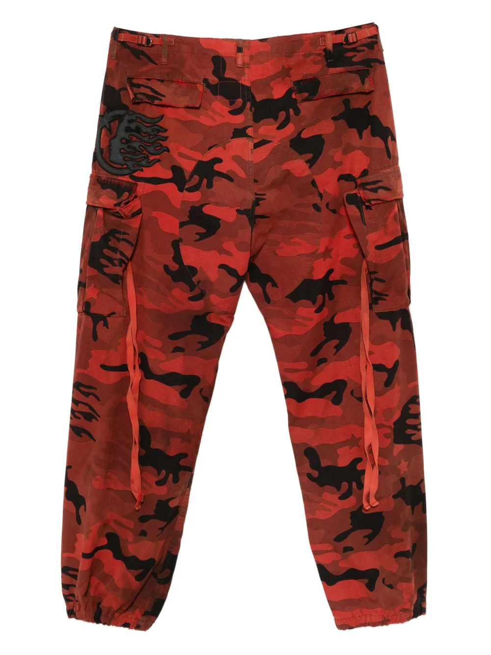 HELLSTAR Broek met geborduurd logo - Rood
