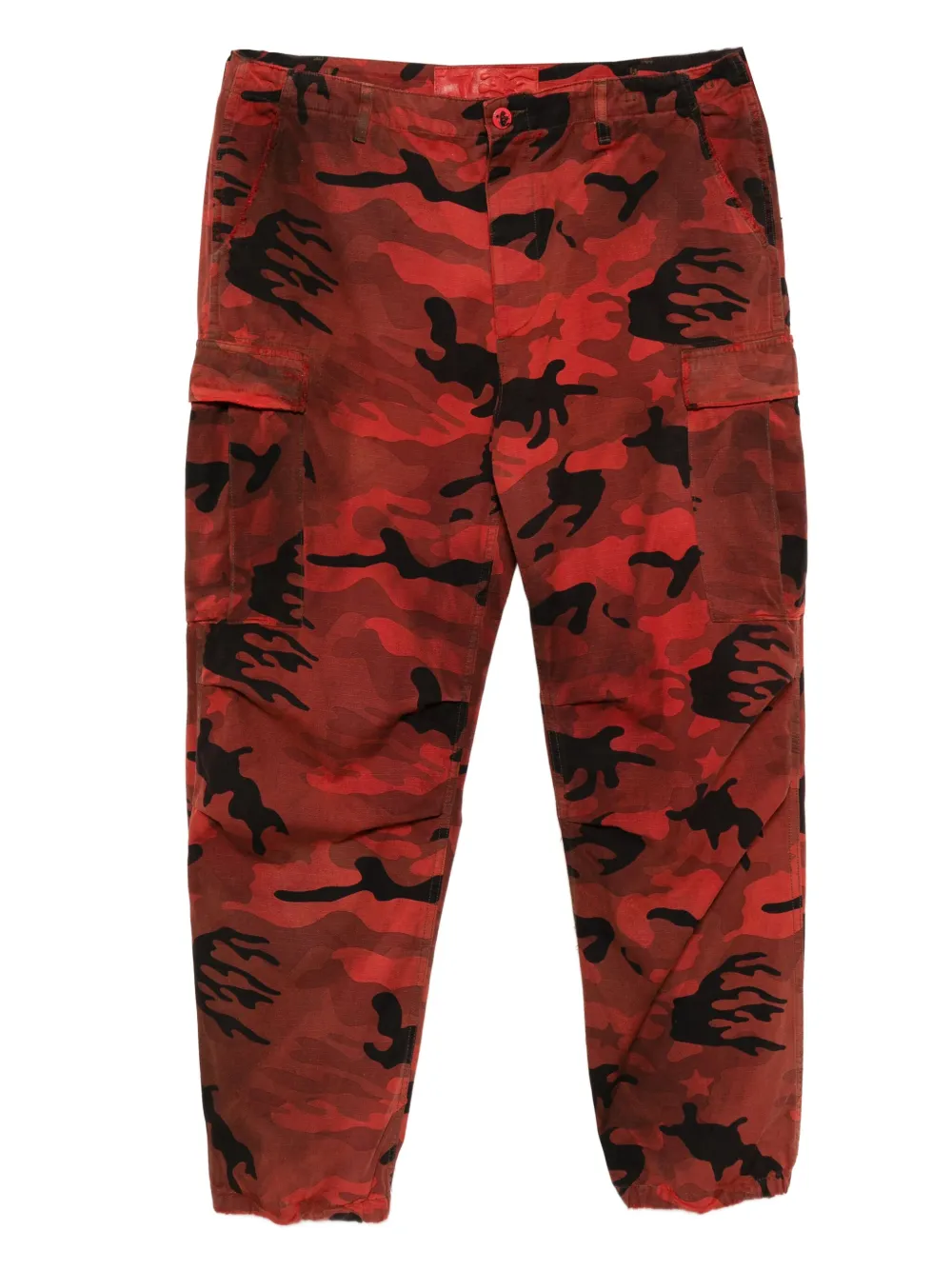 HELLSTAR Broek met geborduurd logo Rood