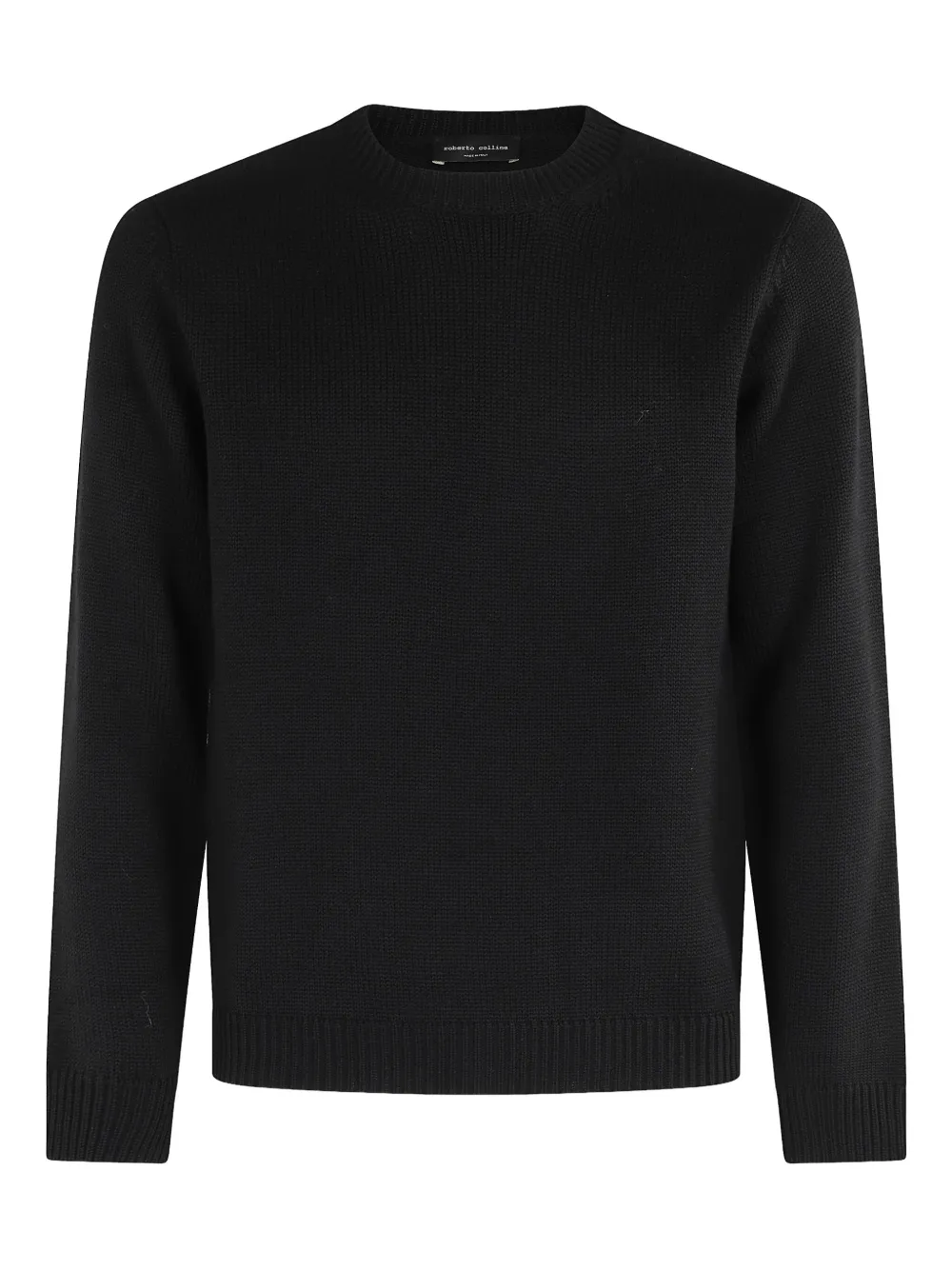 Roberto Collina round-neck wool sweater Zwart