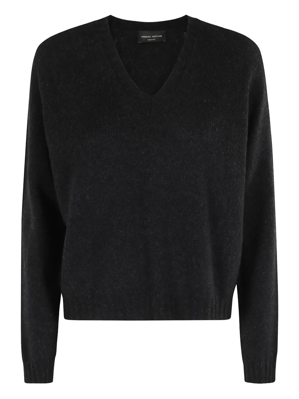 Roberto Collina V-neck sweater Zwart