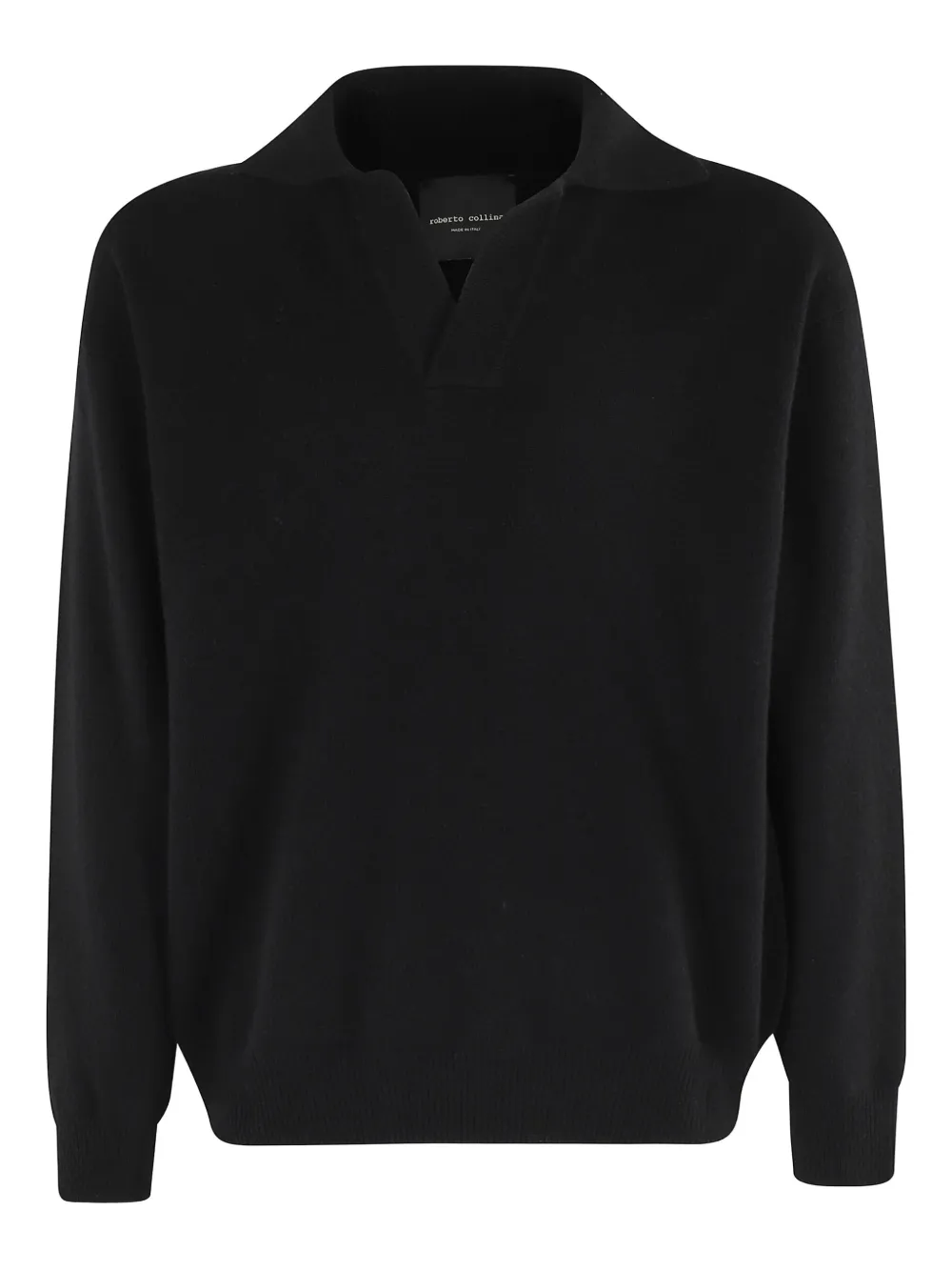 Roberto Collina V-neck sweater Zwart