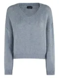 Roberto Collina V-neck alpaca-blend sweater - Blue