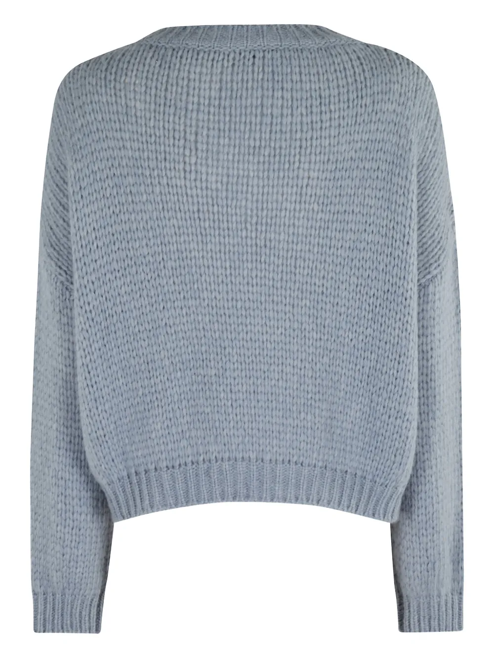 Roberto Collina V-neck alpaca-blend sweater Blauw