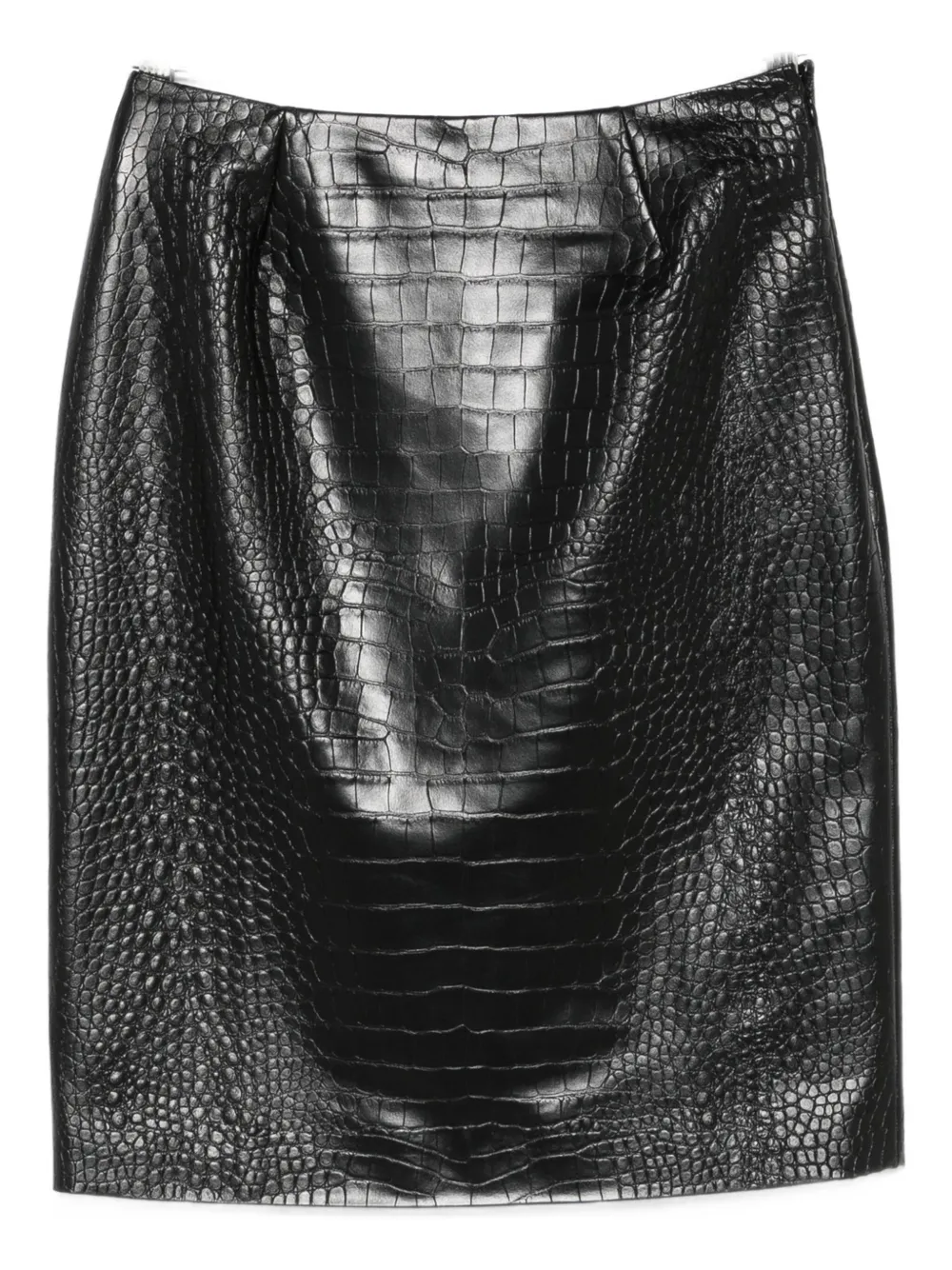 Giambattista Valli Gonna effetto coccodrillo - Nero