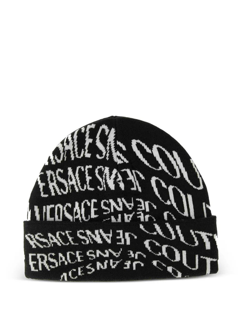 Versace Jeans Couture logo-pattern beanie | Black | Image 1