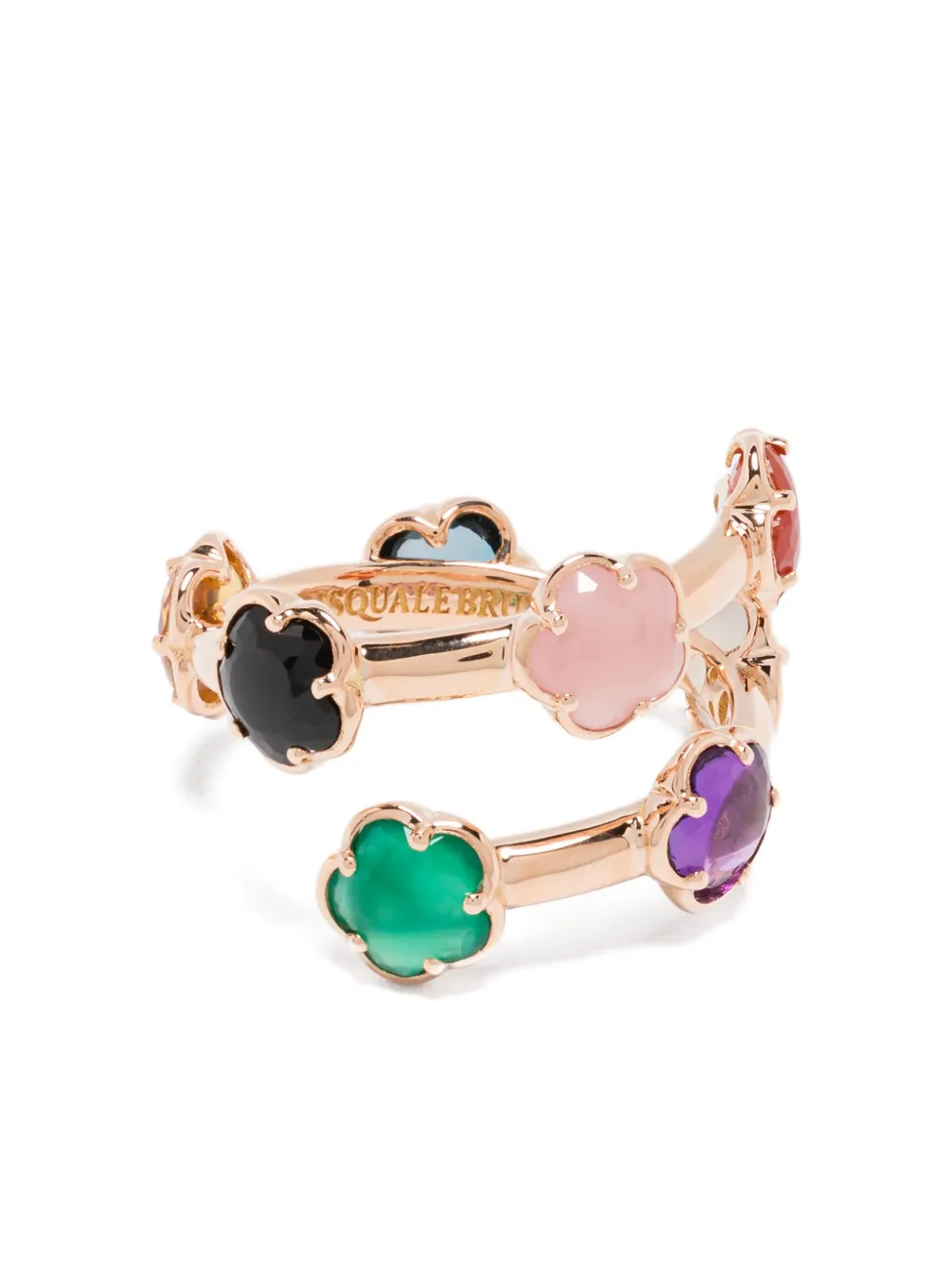 Pasquale Bruni 18K rose gold Figlia dei Fiori multi-stone ring - Rosa
