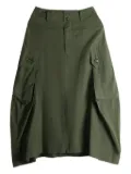 Y's pocket-detailed midi skirt - Green