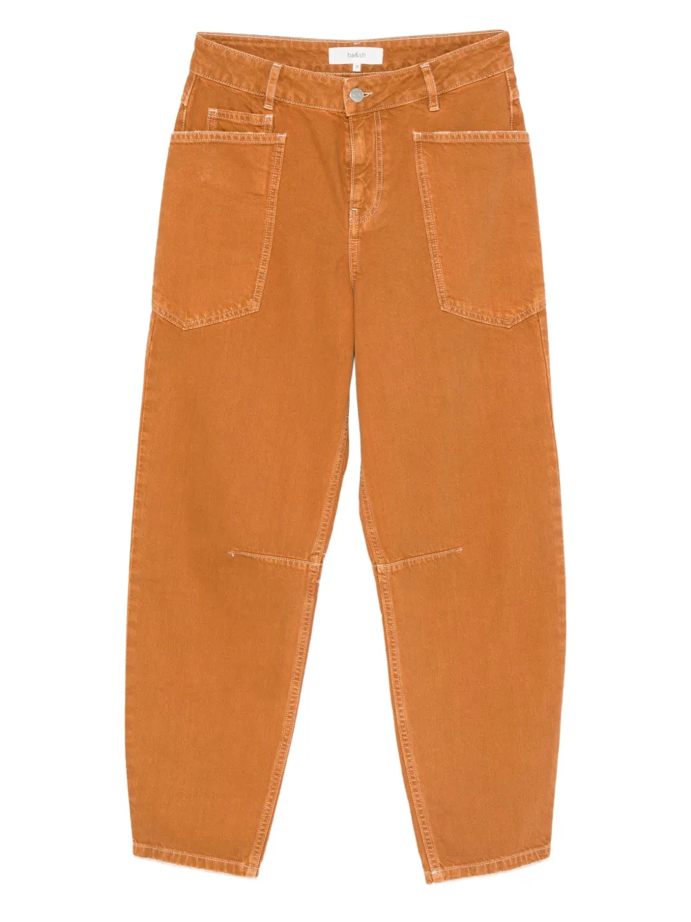Ba&Sh Vulny patch-pocket jeans | Brown | Image 1