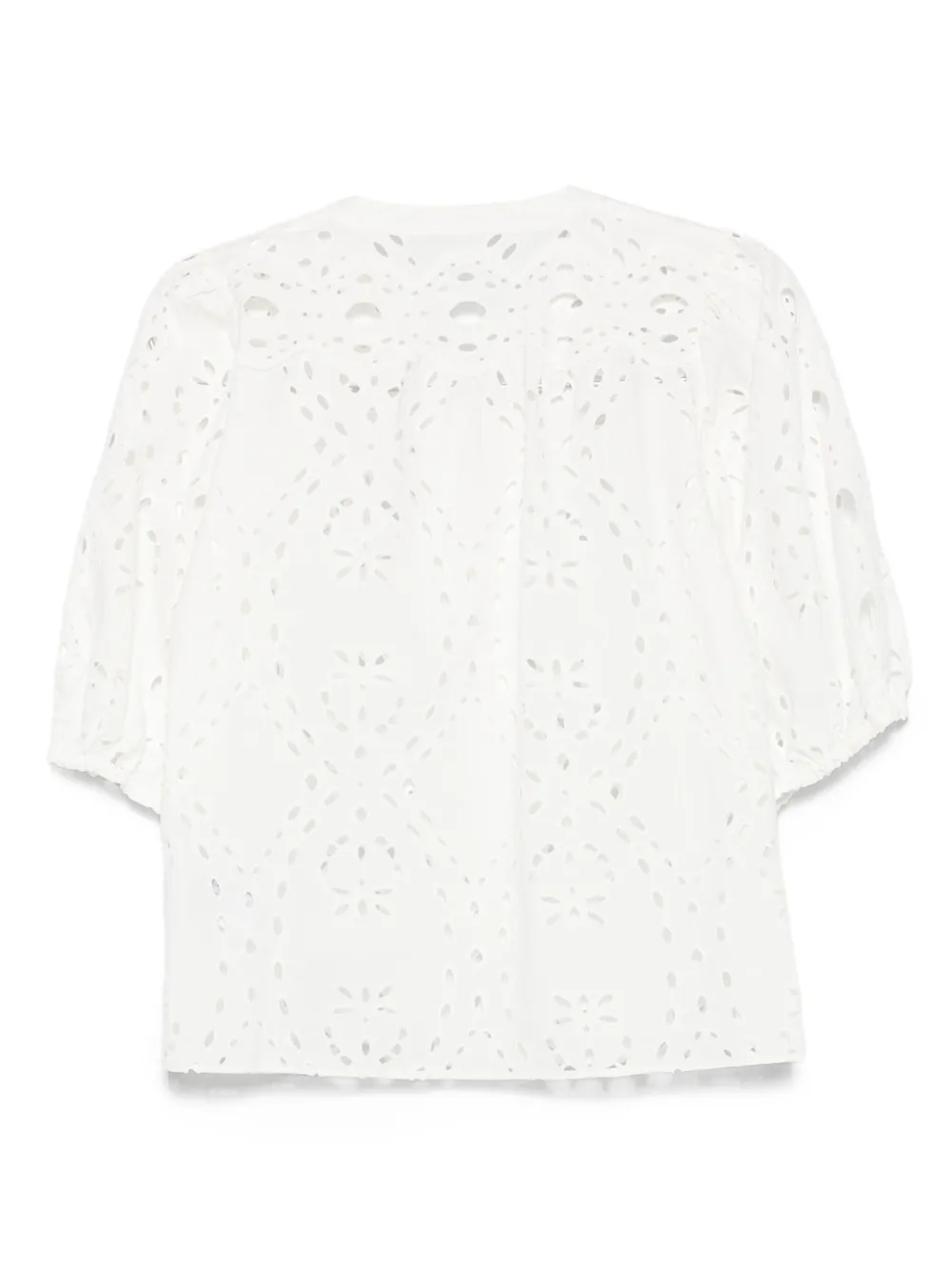 Ba&Sh Beatrice eyelet-embroidered puff-sleeve top | Shirts | Image 2