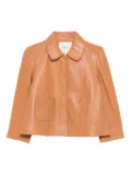 Ba&Sh Peter Pan-collar patch-pocket jacket - Brown