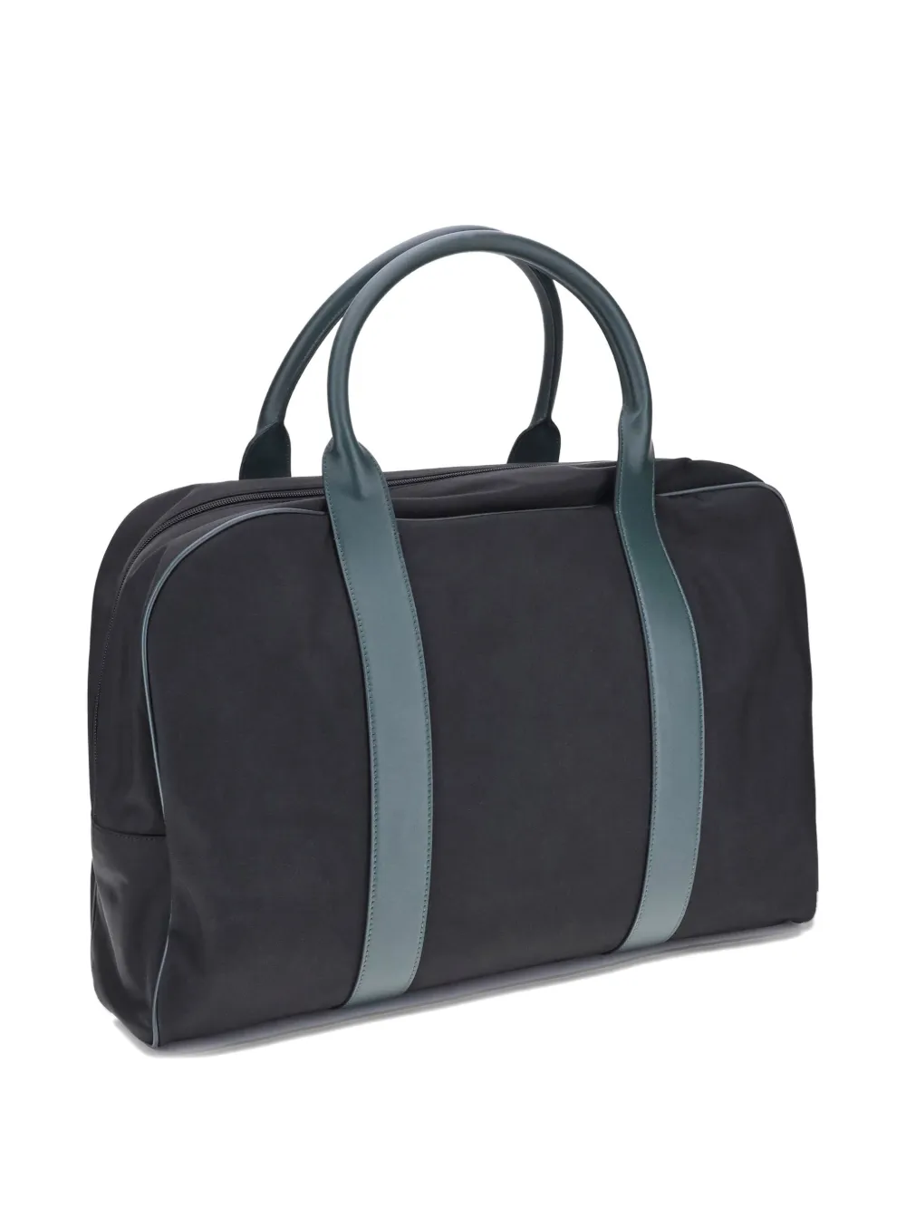 Kiton Reistas met leren afwerking Zwart