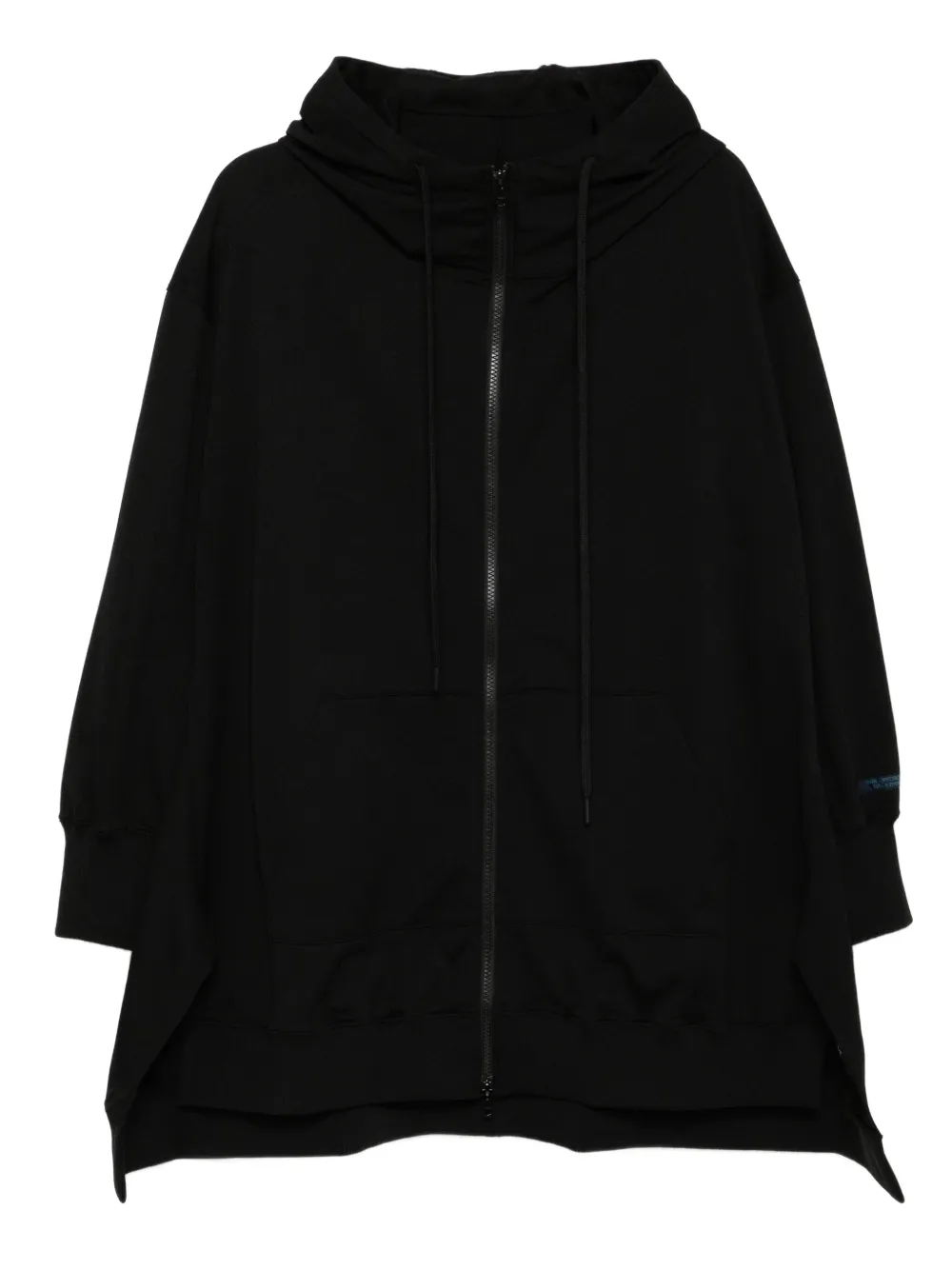Yohji Yamamoto Hooded Track Dress In Black