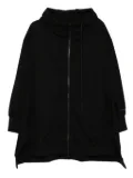 Yohji Yamamoto hooded track dress - Black