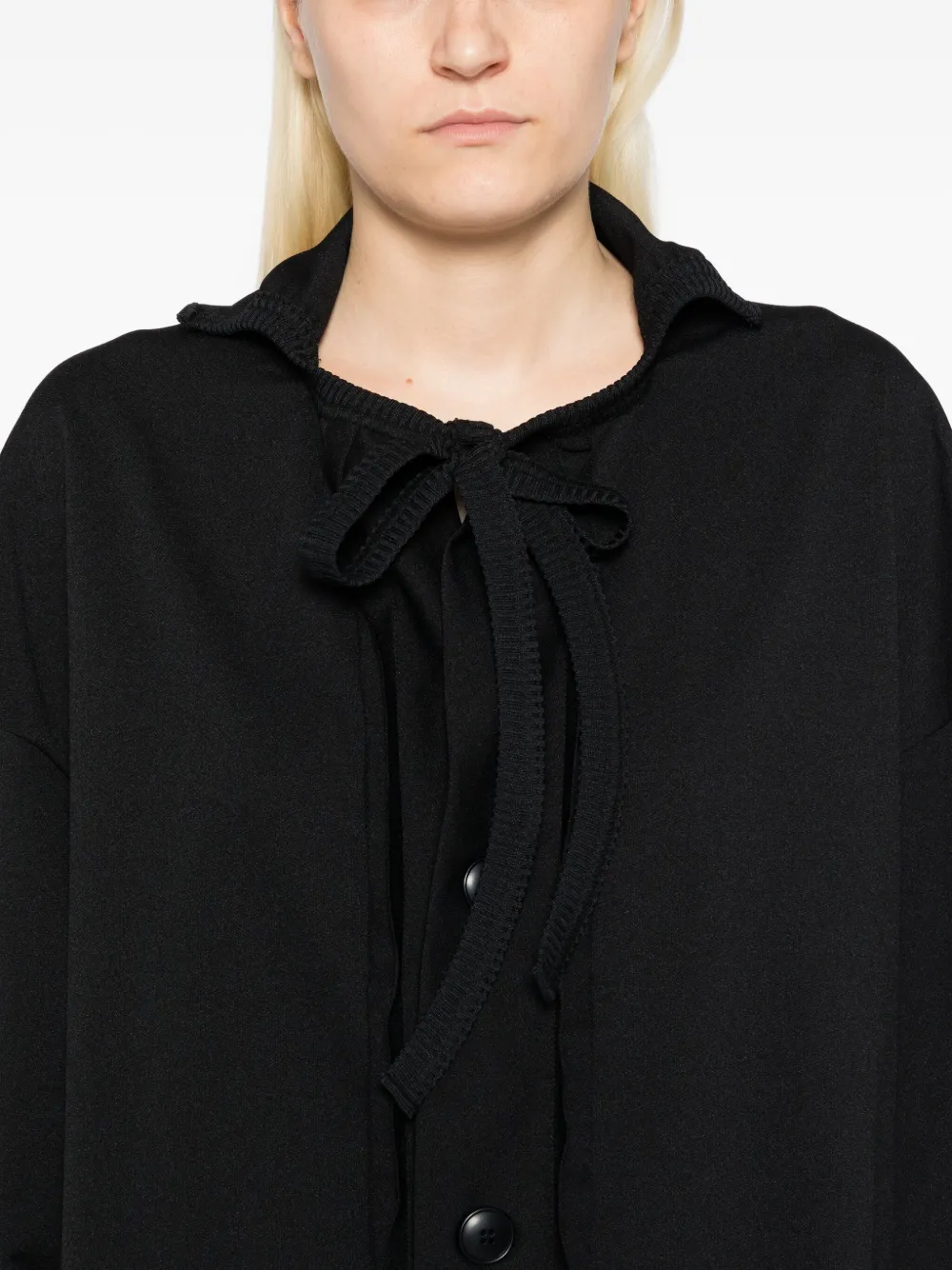 Yohji Yamamoto Top met tekst Zwart