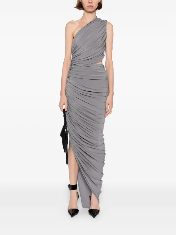 aqua charmeuse halter neck long dress Moss AquaFlora Halter Neck Slip Dress | Vegan Silk main image 1