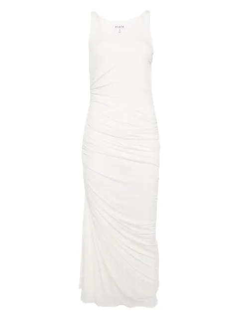 Alaïa asymmetrical gathered dress