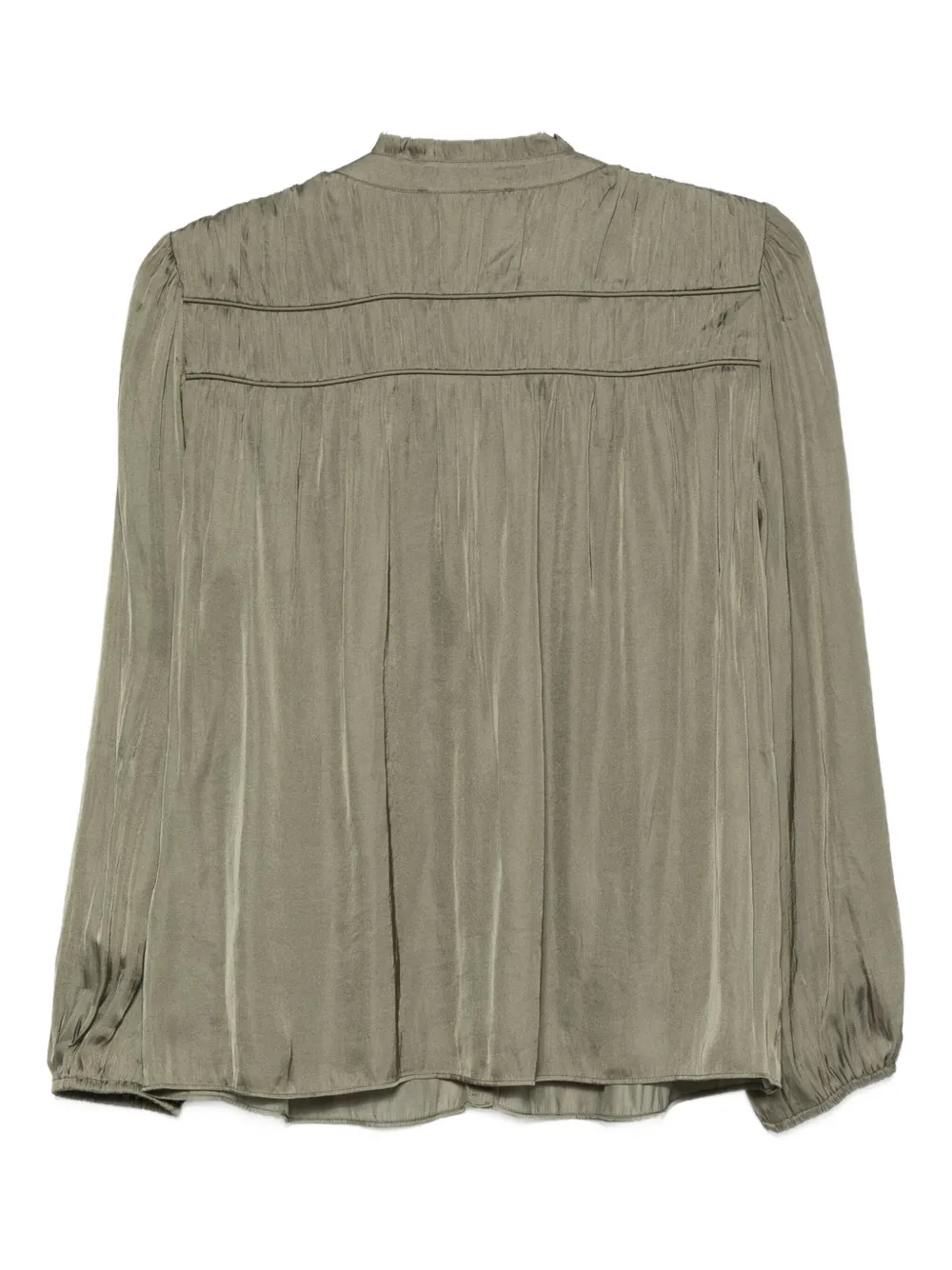 Ba&Sh Cess geplooide button-up blouse Groen