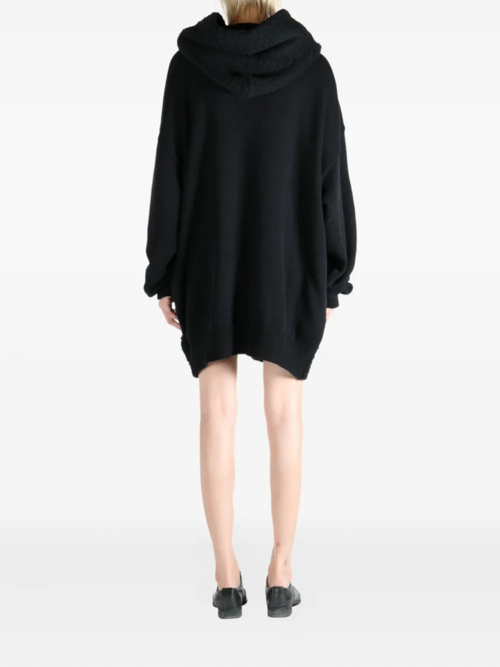 Y's hooded toggle-fastening sweater Zwart