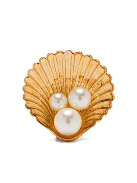 Jennifer Behr Maricela shell-pearl earrings