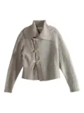 Y's toggle-fastening cardigan - Neutrals