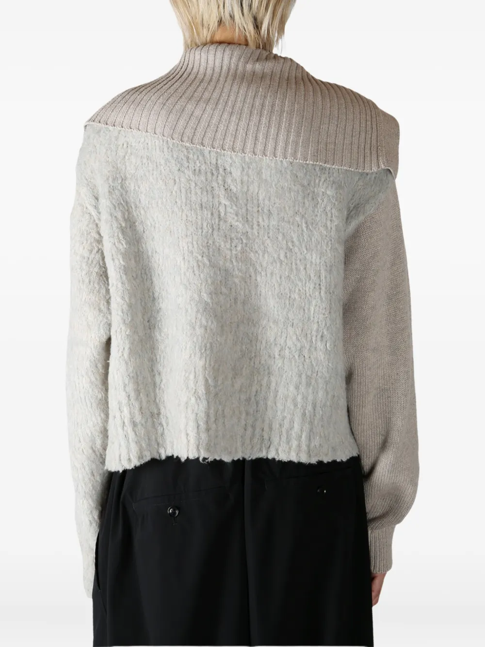 Y's toggle-fastening cardigan Beige