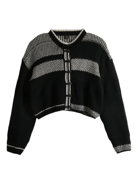 Y's patchwork cropped cardigan