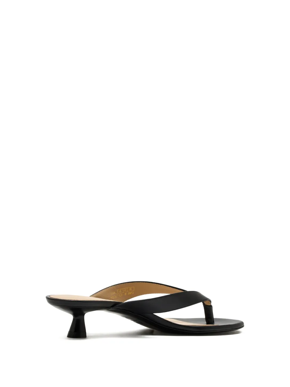 Stuart Weitzman 35mm Rio leather heeled sandals Black