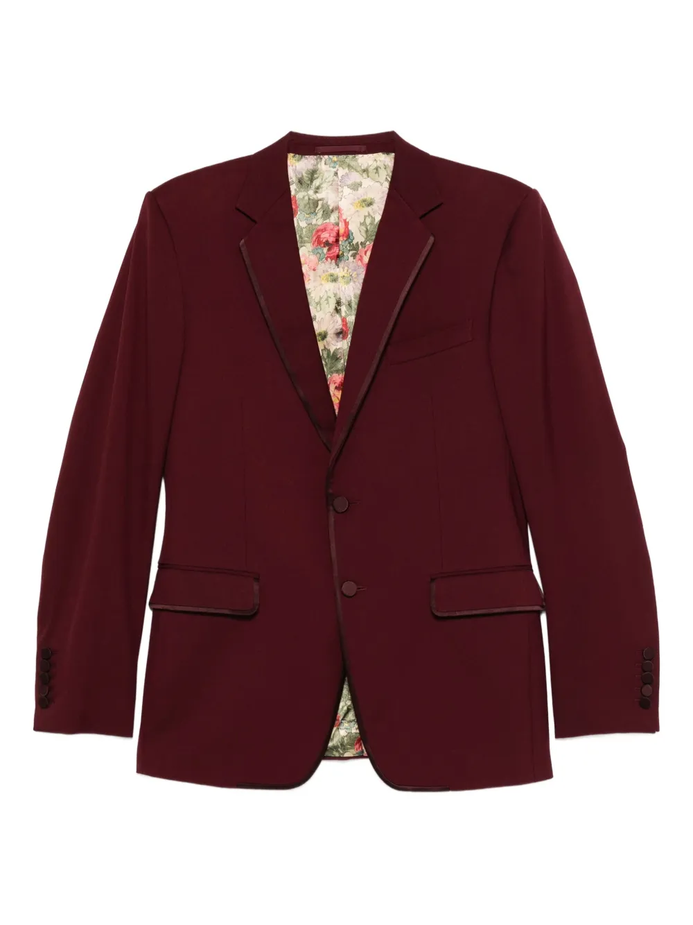 Gucci Pre-Owned 2000s satin-trim suit - Rosso