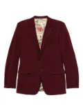 Gucci Pre-Owned 2000s satin-trim suit - Red