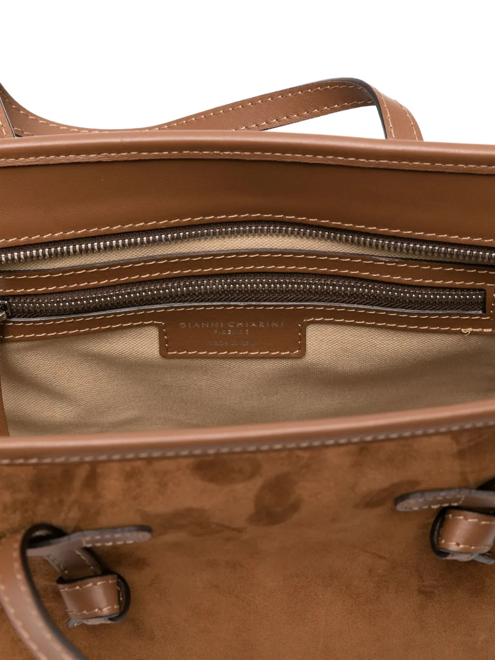 GIANNI CHIARINI Miss Marcela 32 suède shopper Bruin