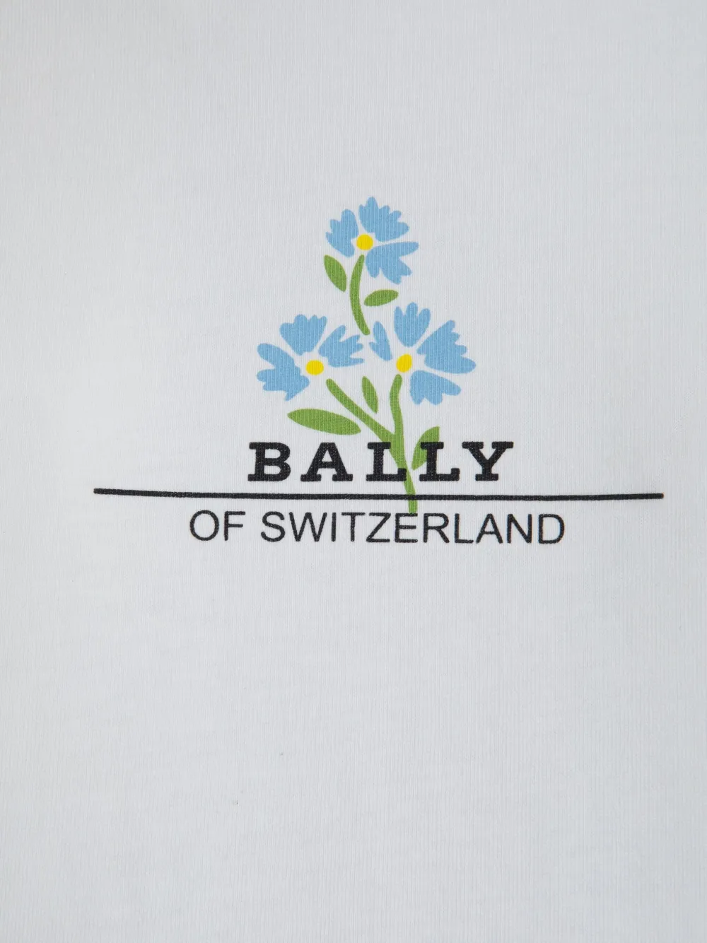 Bally Jersey T-shirt met bloemenlogo Wit