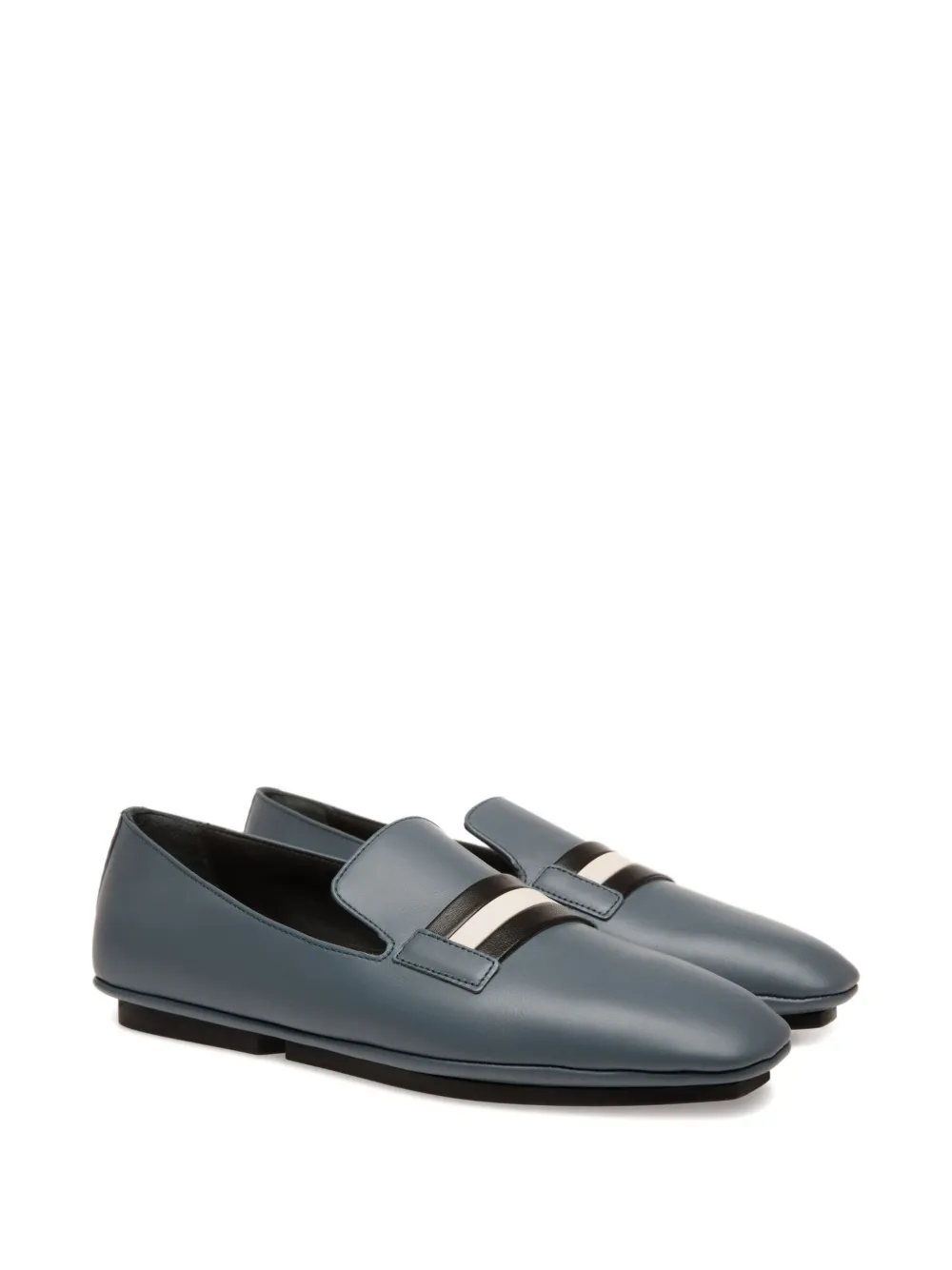 Bally Leren loafers met lintdetail - Blauw