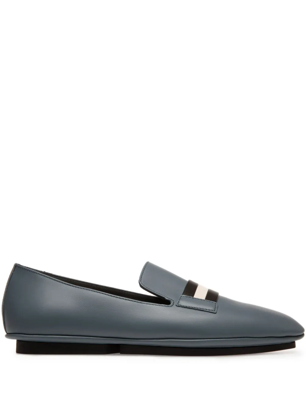 Bally Leren loafers met lintdetail Blauw