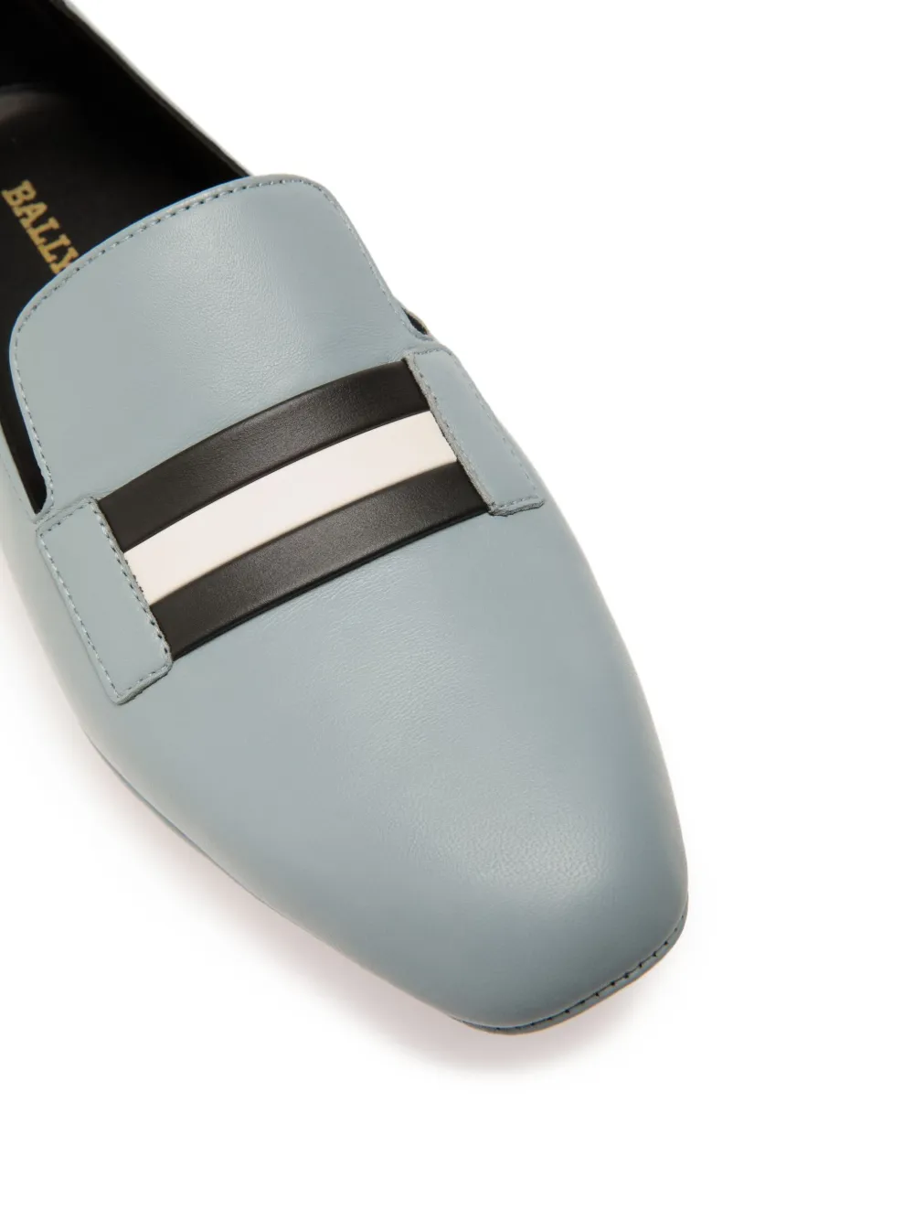 Bally ribbon-detail leather loafers Blue