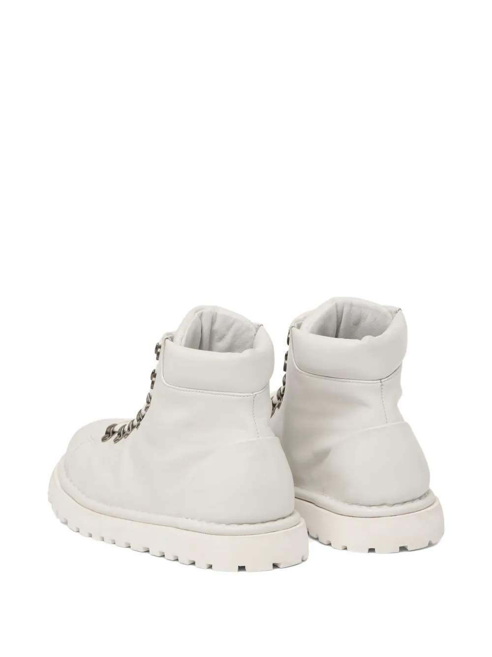 Marsèll lace-up leather combat boots White
