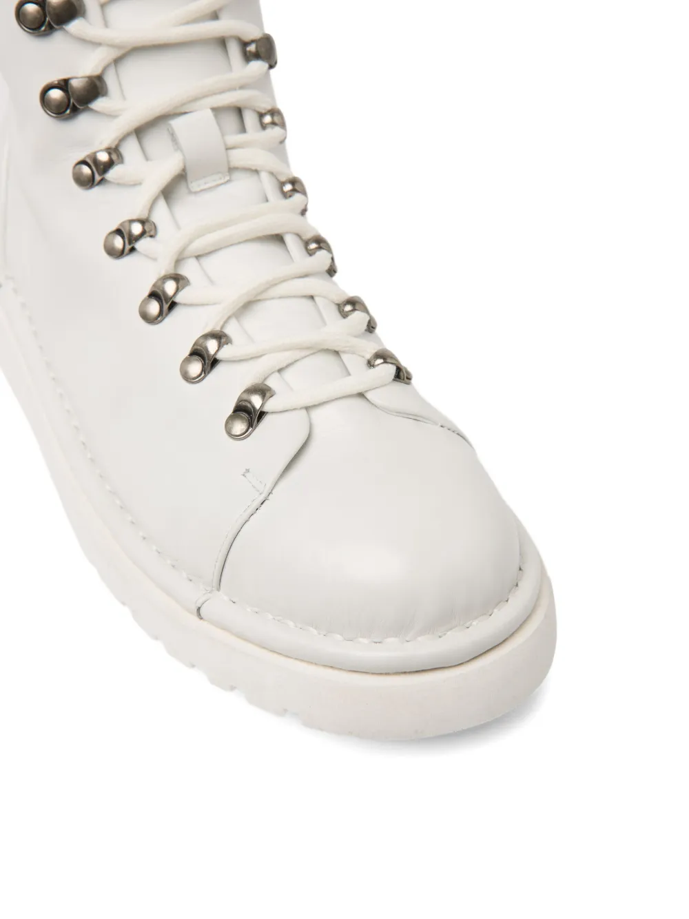 Marsèll lace-up leather combat boots White