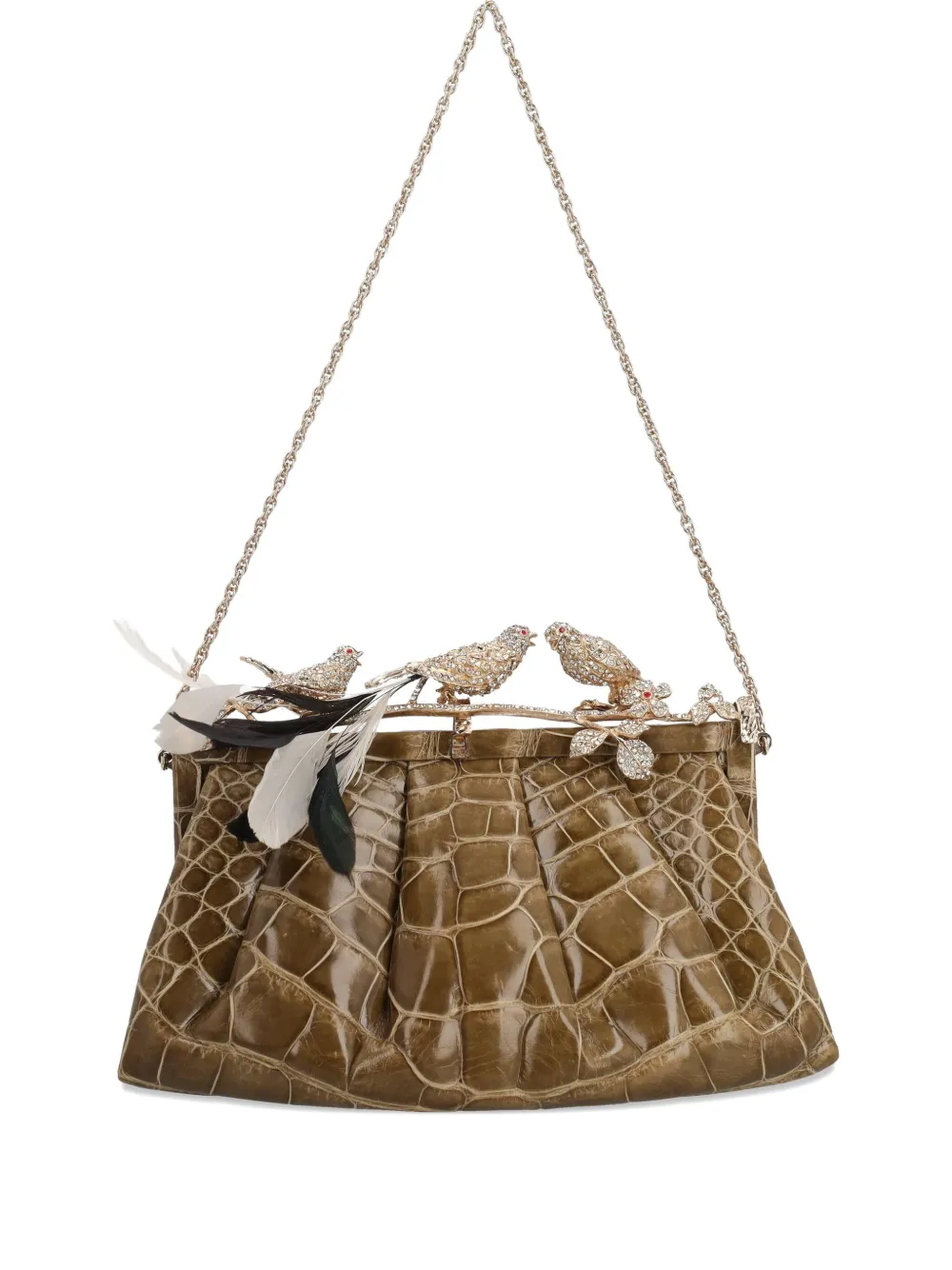 Valentino Garavani Pre-Owned 2023 Jewel clutch bag - グリーン Valentino Garavani Pre-Owned 2023 Jewel clutch bag - グリーン
