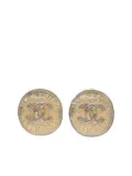 CHANEL Pre-Owned Coin CC-logo earrings - Gold