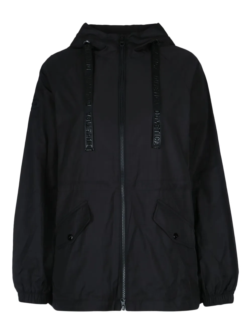 Duvetica drawstring-hood jacket - ブラック Duvetica drawstring-hood jacket - ブラック