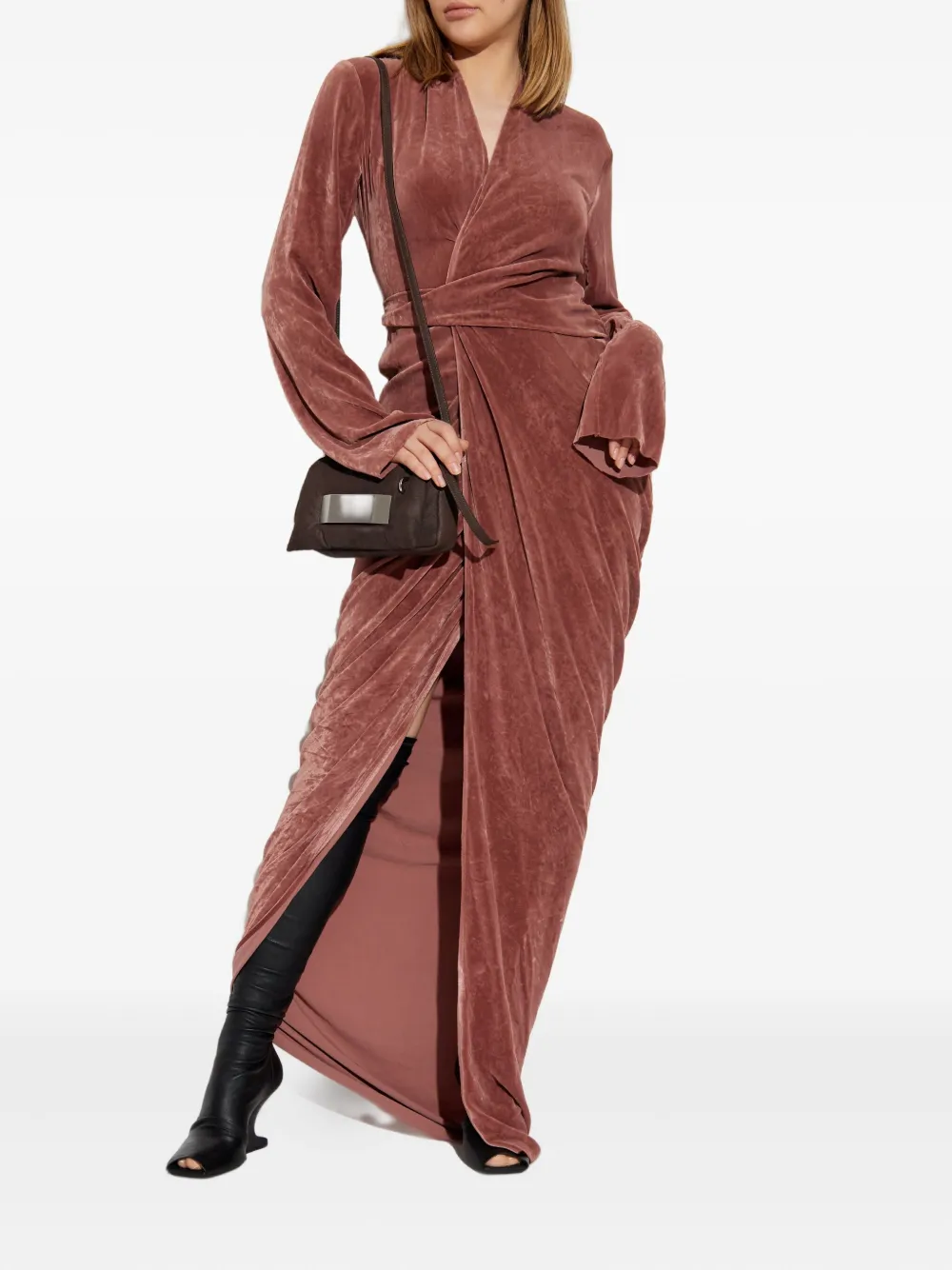 Rick Owens wrap-effect velvet dress | Day Dresses | Image 2